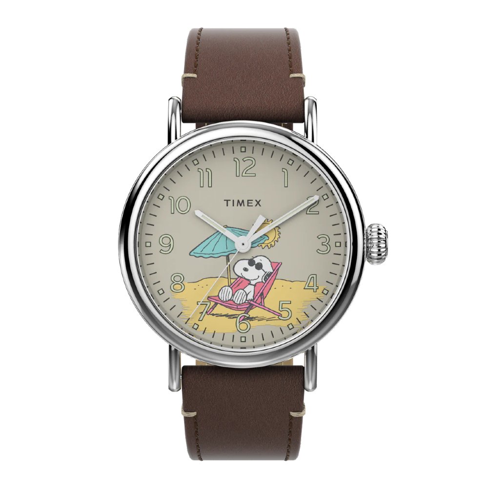 TIMEX TW2V61200 Standard x Peanuts Featuring Snoopy at the Beach นาฬกา