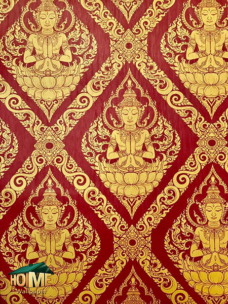 จำหน่ายวอลเปเปอร์ลายไทย และการติดวอลเปเปอร์ในห้องพระ