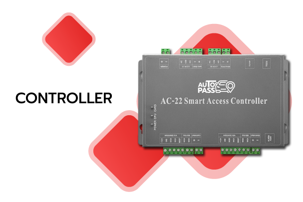 บอร์ดควบคุมไม้กั้นรถยนต์