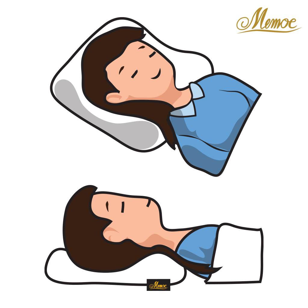 หมอนเมโม่ดีไซน์โค้ง 1 ใบ ทดแทนหมอน 2 ใบ