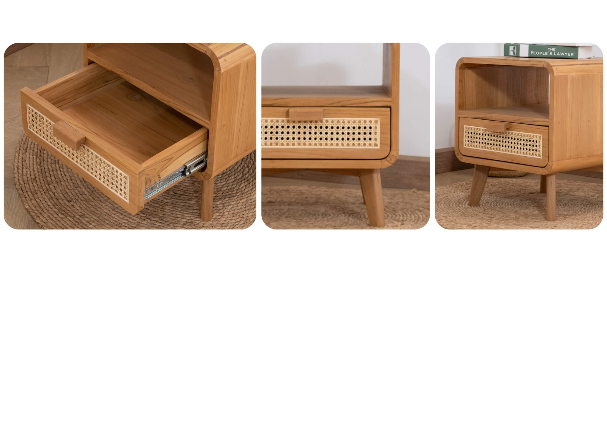 ตู้ข้างเตียงไม้สักแท้จาก Taweesak Furniture