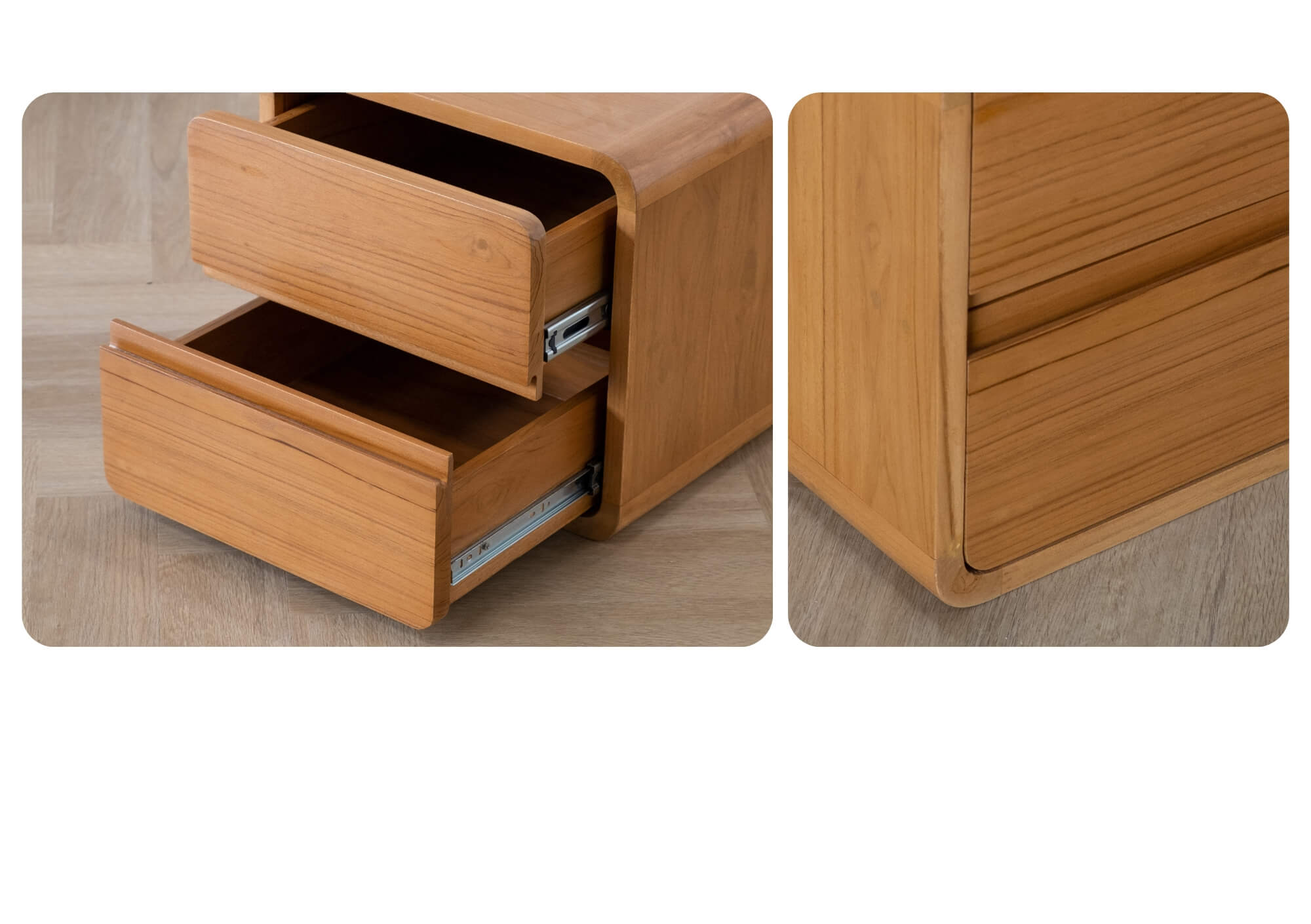 ตู้ข้างเตียงไม้สักแท้จาก Taweesak Furniture
