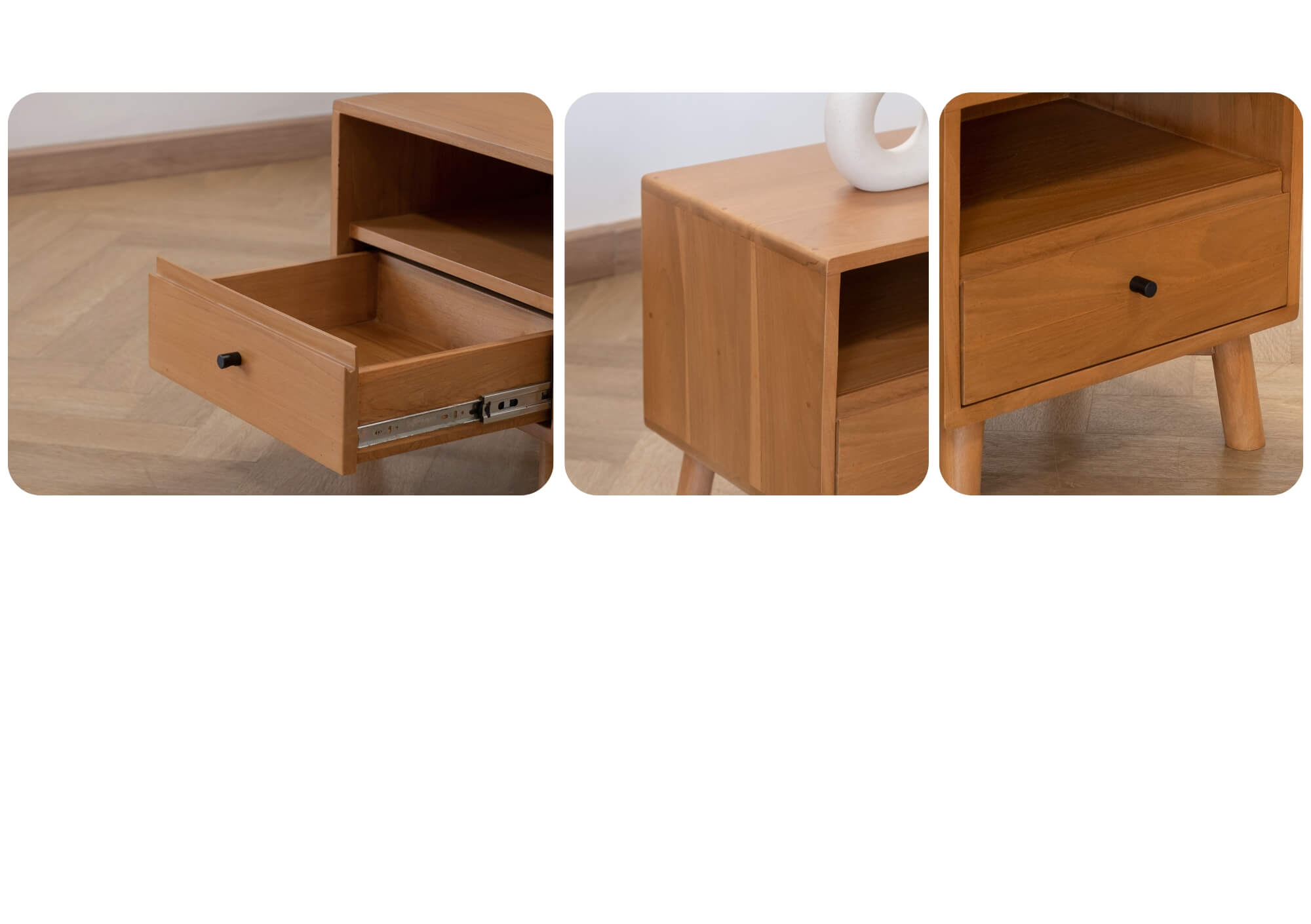 ตู้ข้างเตียงไม้สักแท้จาก Taweesak Furniture