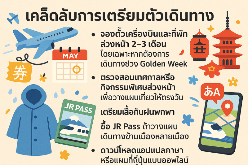 เคล็ดลับเตรียมตัวเที่ยวญี่ปุ่นเดือนพฤษภาคม แบบมือโปร