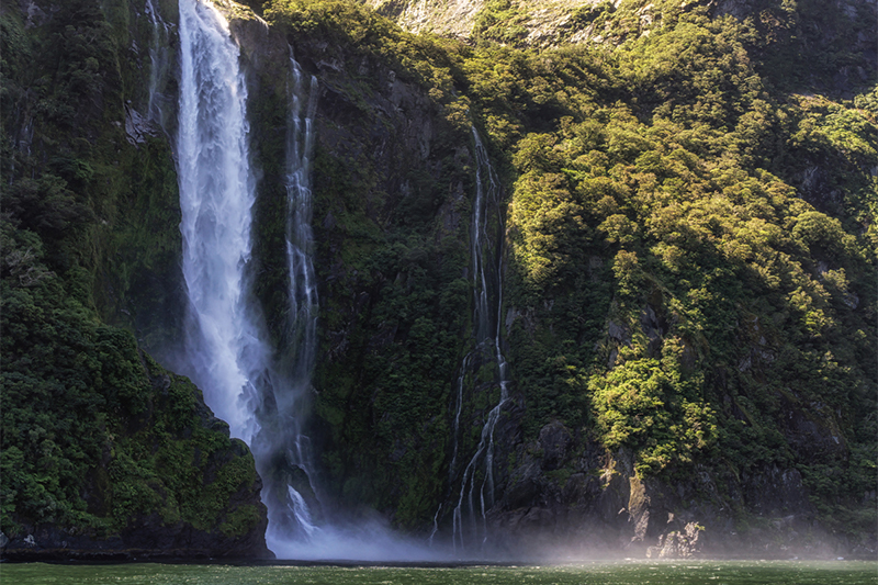 milford sound waterfall