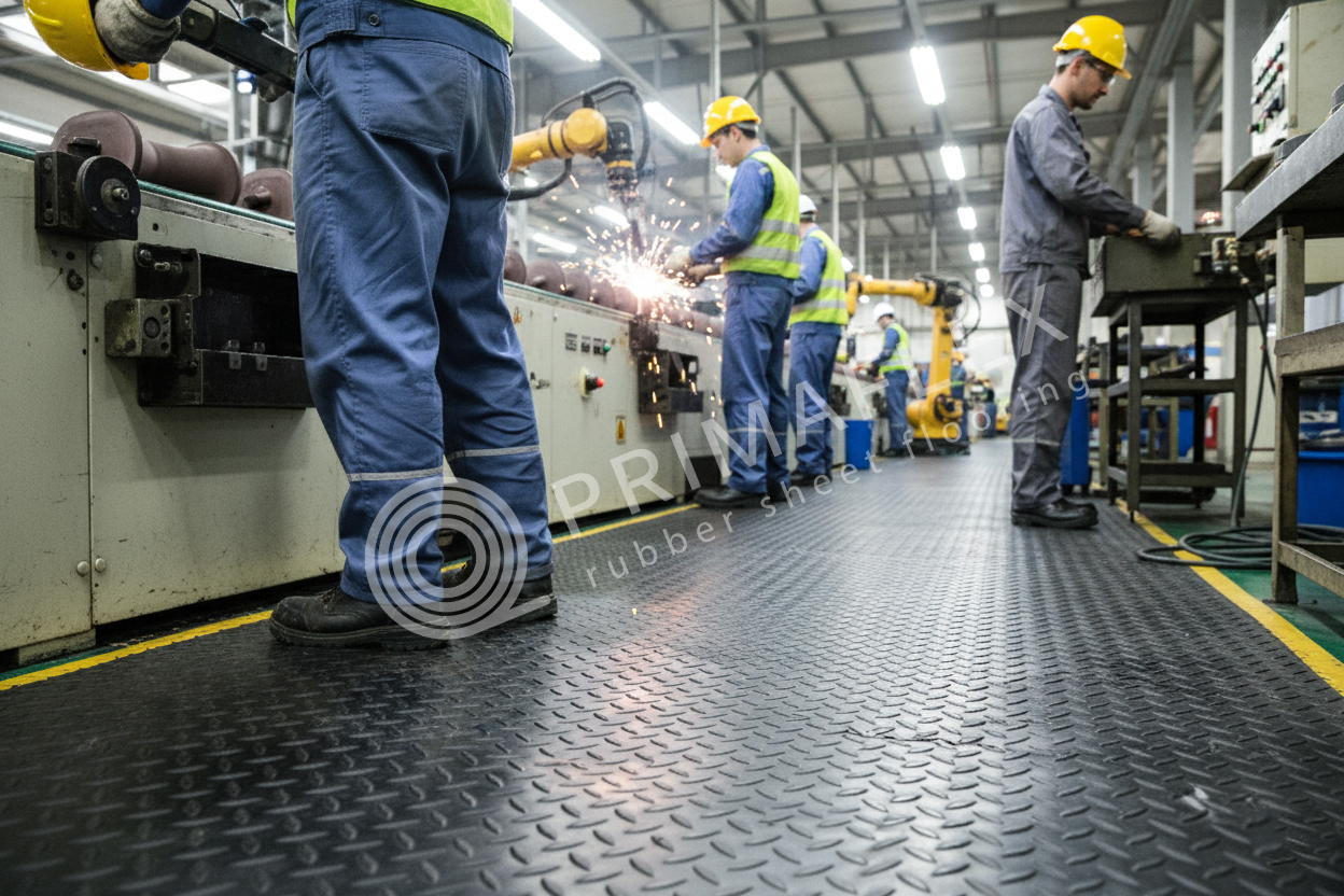 ยางปูพื้นสายการผลิต ทางเลือกเพื่อความปลอดภัยและประสิทธิภาพในโรงงาน 2 212121