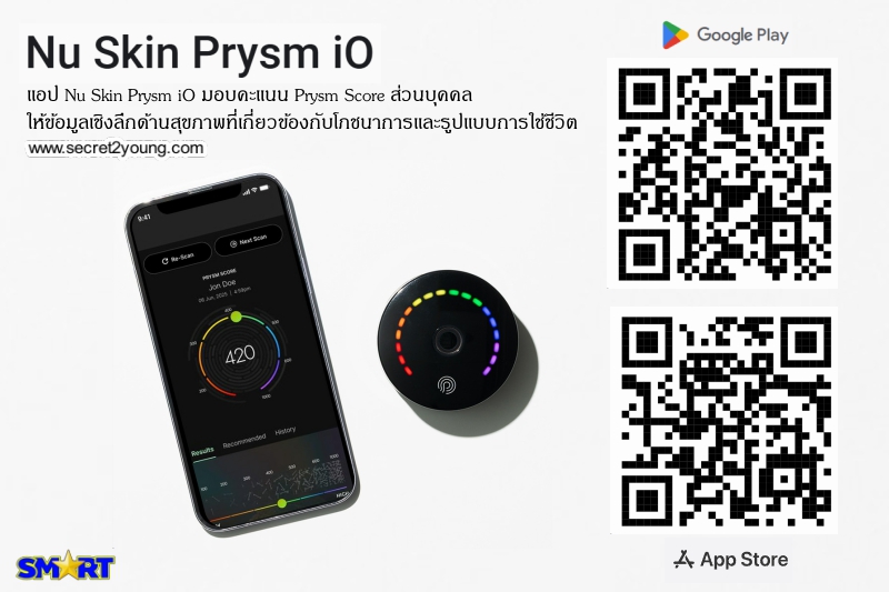 Prysm Ios Nu Skin PRYSM iO เครื่องวัดระดับสารต้านอนุมูลอิสระในร่างกาย