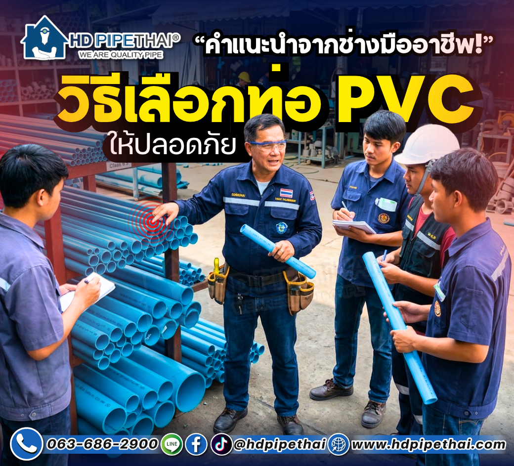  เลือกท่อ PVC