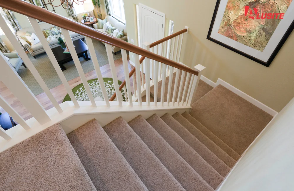 ราวและจมูกบันไดเพื่อความปลอดภัย