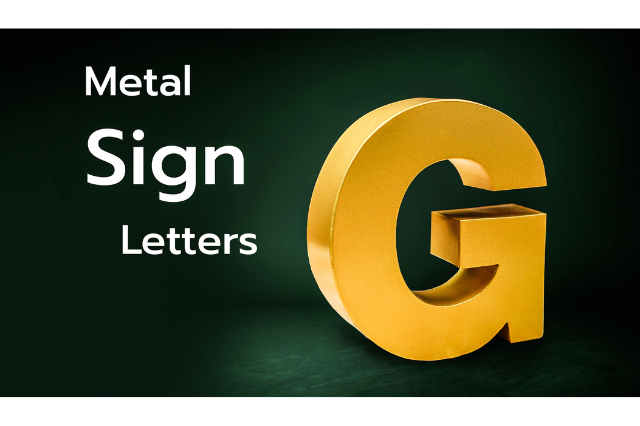 Metal sign letter