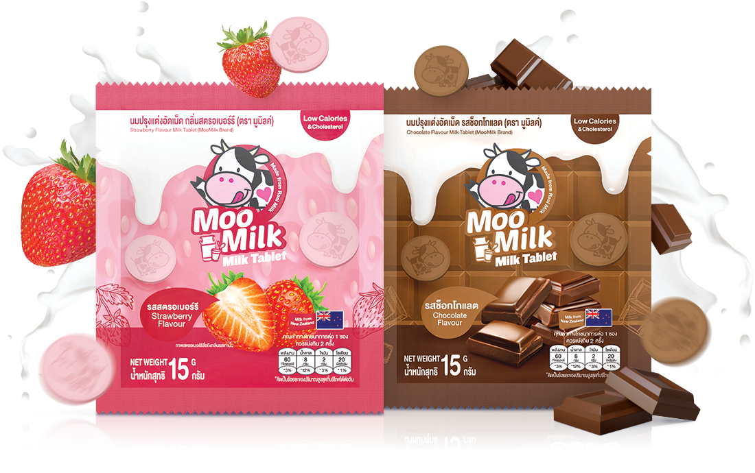 Moomilk, Strawberry, Chocolate