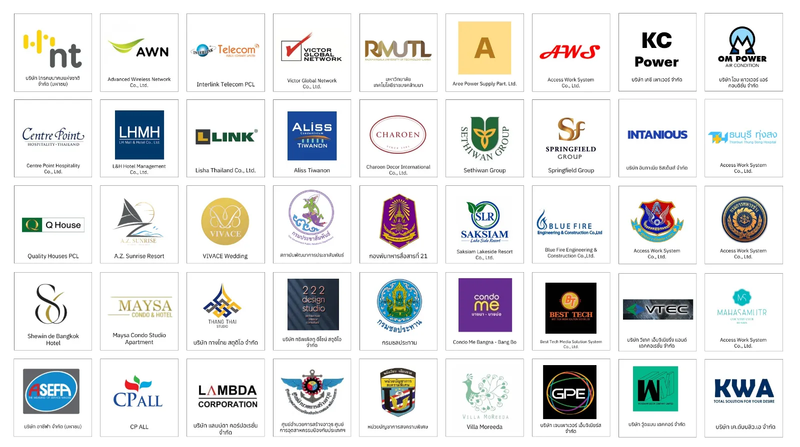 พันธมิตรและลูกค้าของ JJSATs | Partners and Customers of JJSATs
