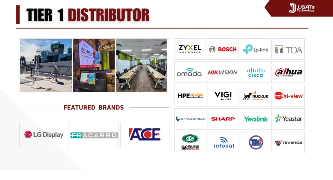 JJSATs ตัวแทนจำหน่ายแบรนด์ชั้นนำ | JJSATs is a distributor for these brands