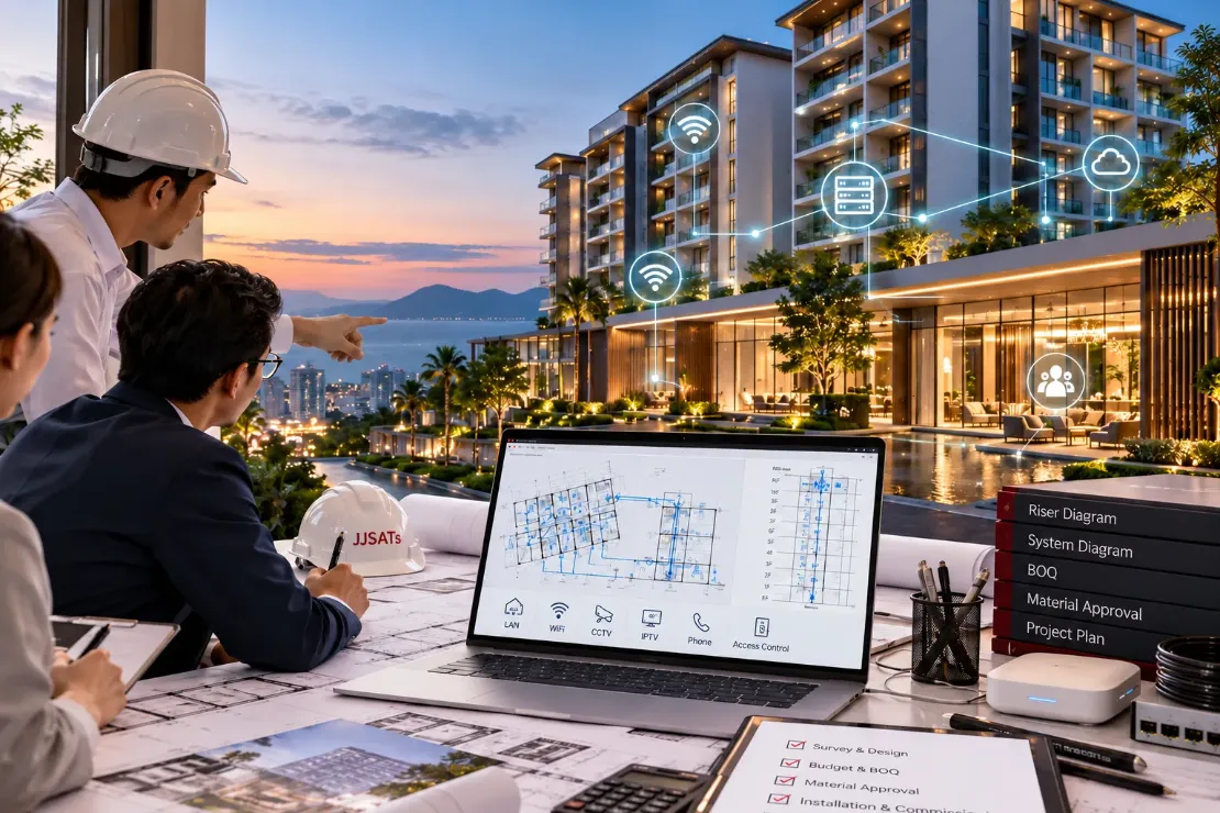 SI และผู้รับเหมาเลือก JJSATs เพราะพร้อมสนับสนุนทุกขั้นตอน | SI and contractors choose JJSATs