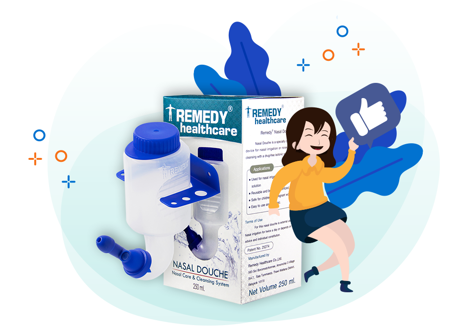 การล้างจมูกด้วยน้ำเกลือ