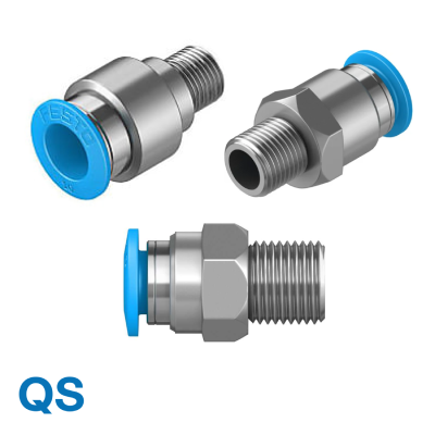 ข้อต่อลมตรง แบบเกลียวนอก