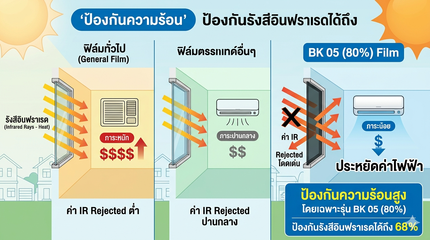 ฟิล์มกรองแสงกันความร้อนสูง MAXTECH