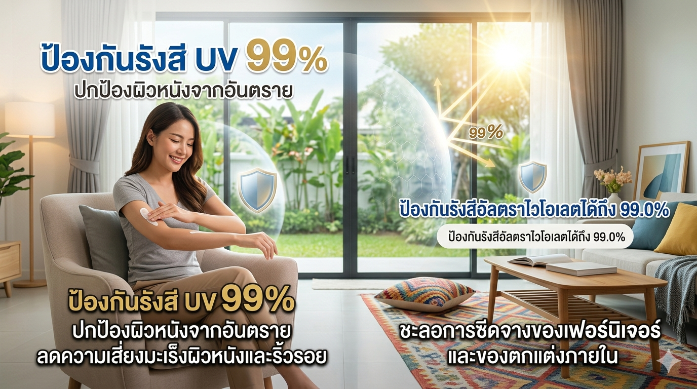 ฟิล์มป้องกันรังสี UV 99%