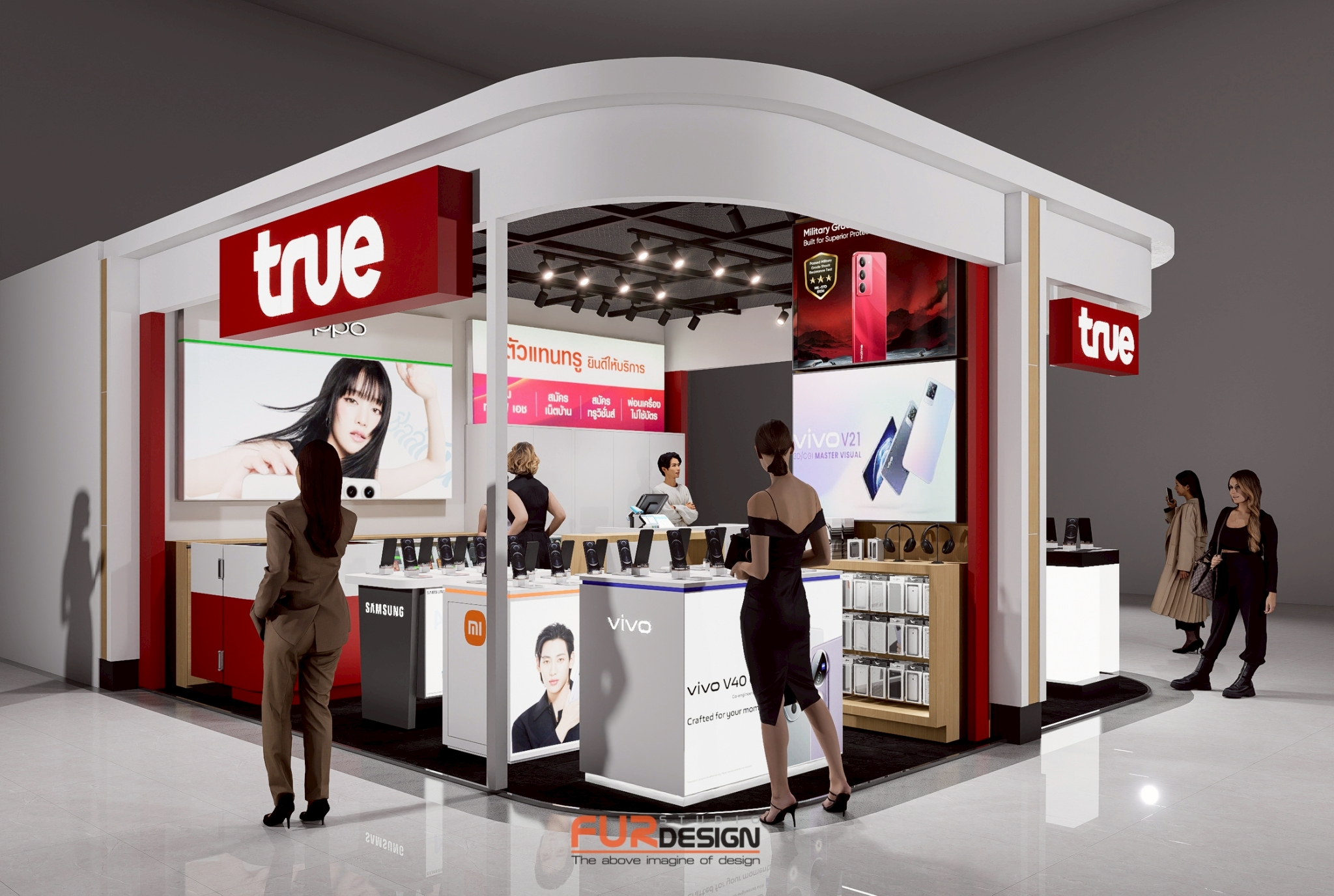 ออกแบบ ผลิต และติดตั้งร้าน : ร้าน True Partner Lotus คลอง 2 ลำลูกกา จ. ...