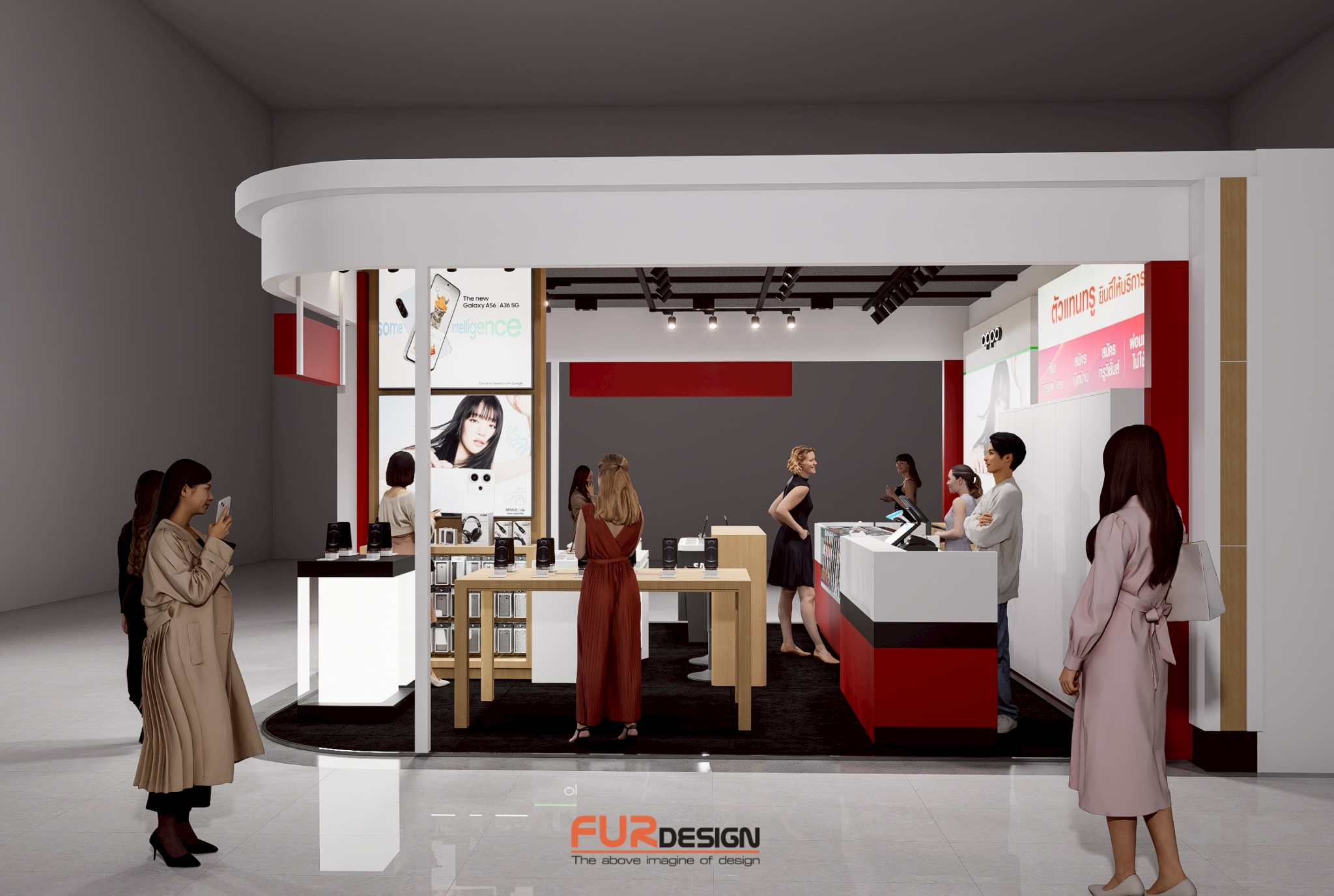 ออกแบบ ผลิต และติดตั้งร้าน : ร้าน True Partner Lotus คลอง 2 ลำลูกกา จ. ...