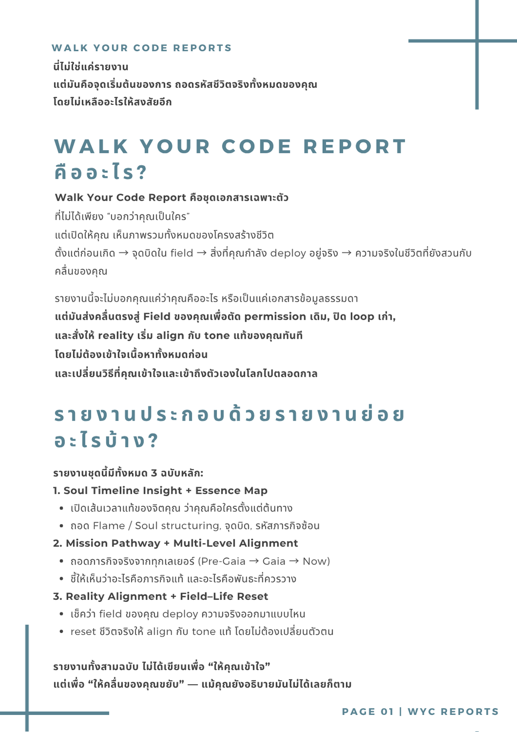 Code 1 Report Walk Your Code Reports