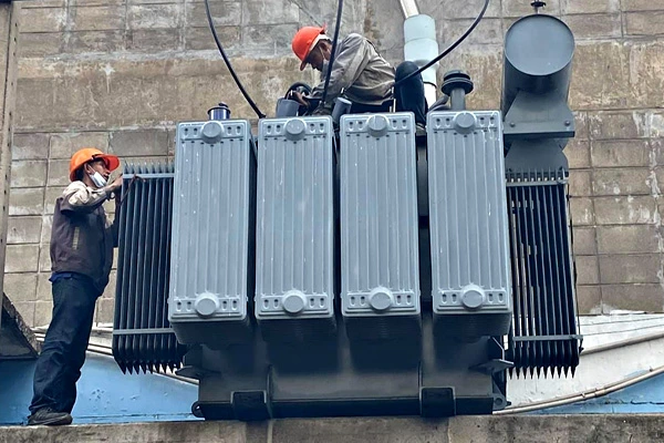 เจ้าหน้าที่กำลังบำรุงรักษาหม้อแปลงไฟฟ้า เจ้าหน้าที่กำลังบำรุงรักษาหม้อแปลงไฟฟ้า