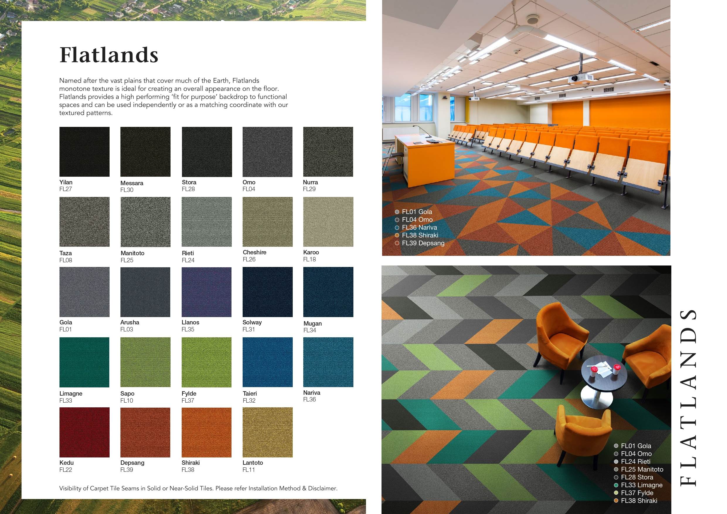 พรมแผ่นปูพื้น รุ่น Flatlands.ขนาด 50 x 50cm. พรมแผ่นปูพื้น รุ่น Flatlands.ขนาด 50 x 50cm.