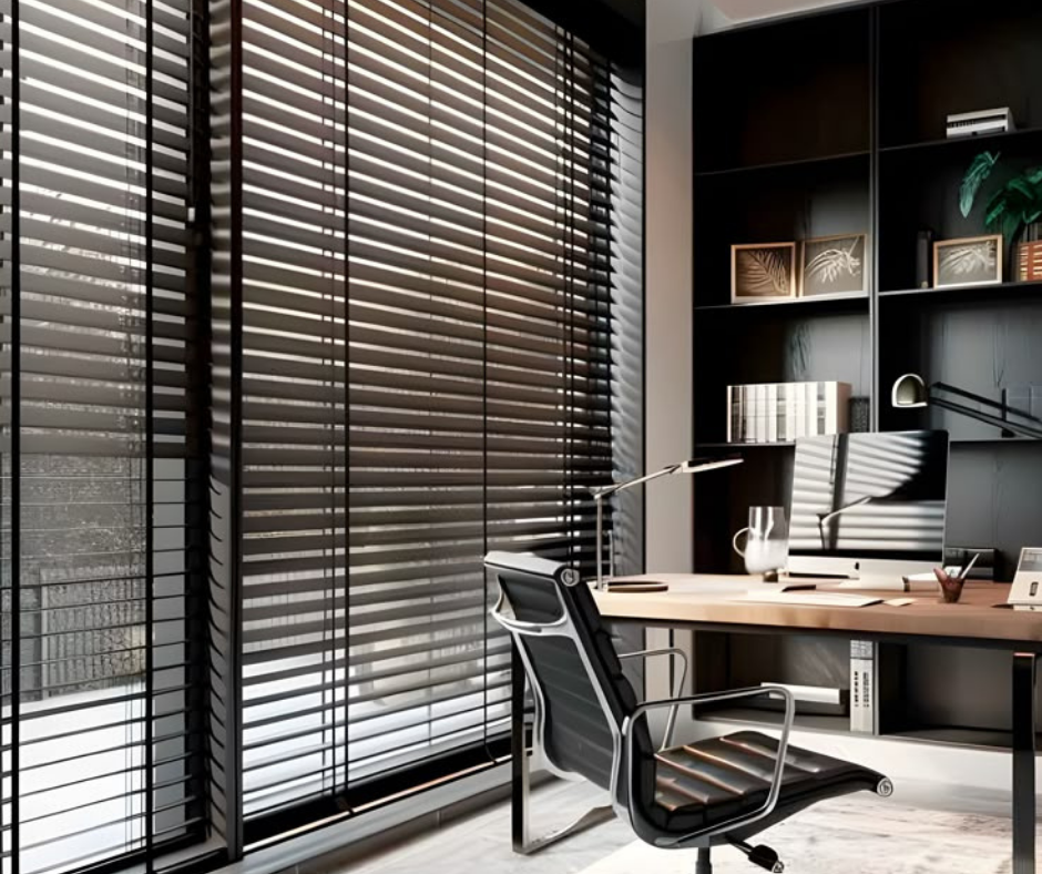 ผ้าม่านติดตั้งในสำนักงาน