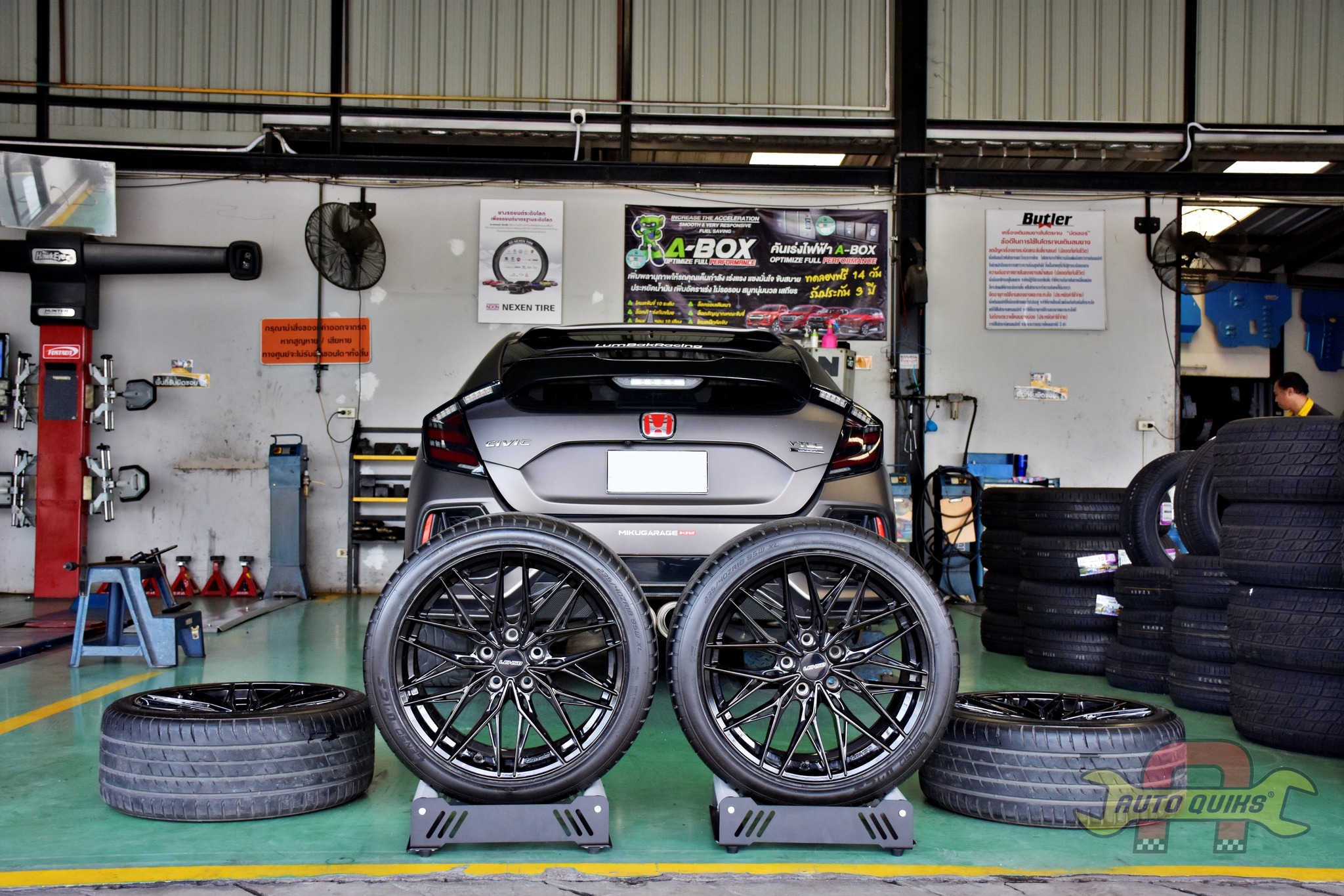 เปลี่ยนล้อ honda civic