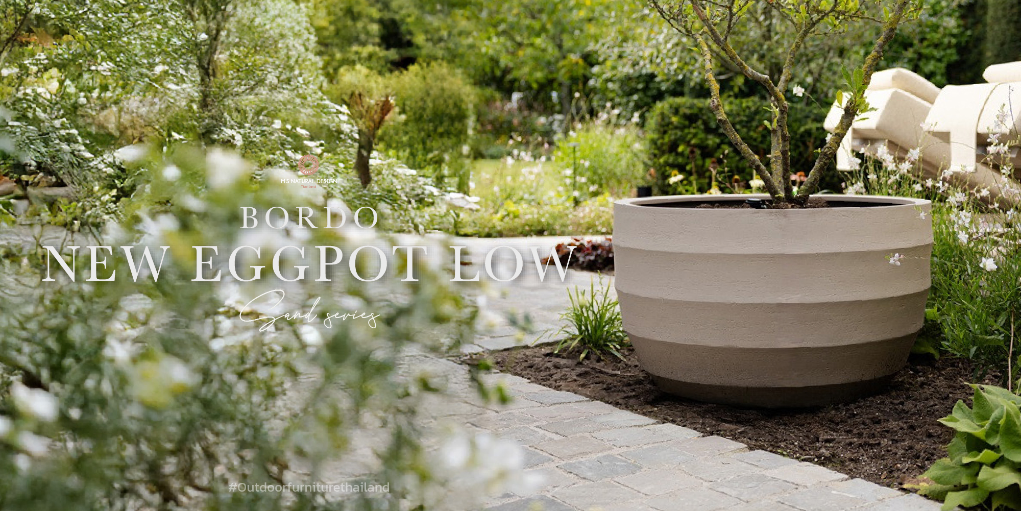 Bordo New Egg Pot Low Sand Series – Outdoor Garden Styling