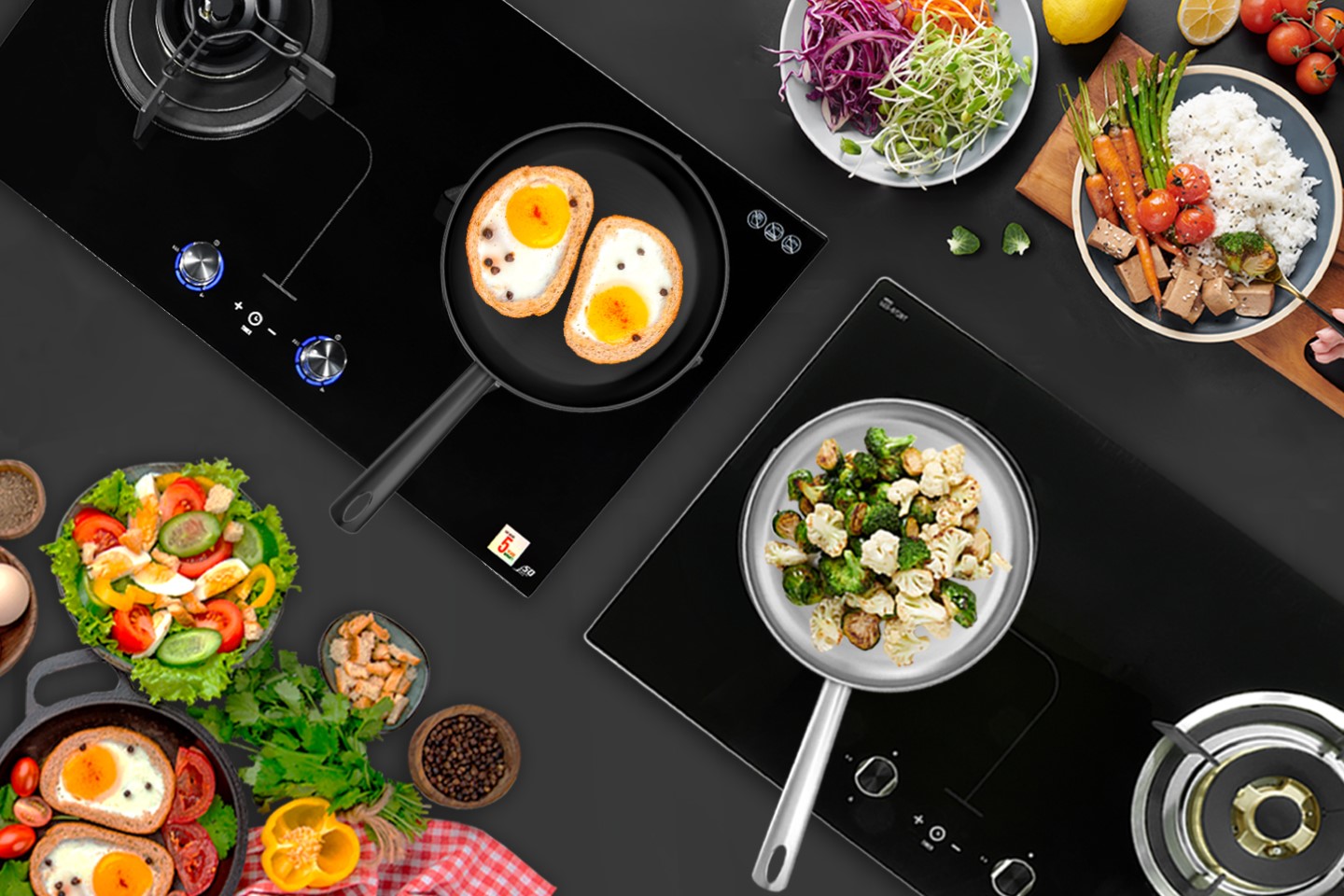 เตาฝัง-เตาแก๊สแบบฝัง-ครัวไทย-builtin-gas-hob-cooker