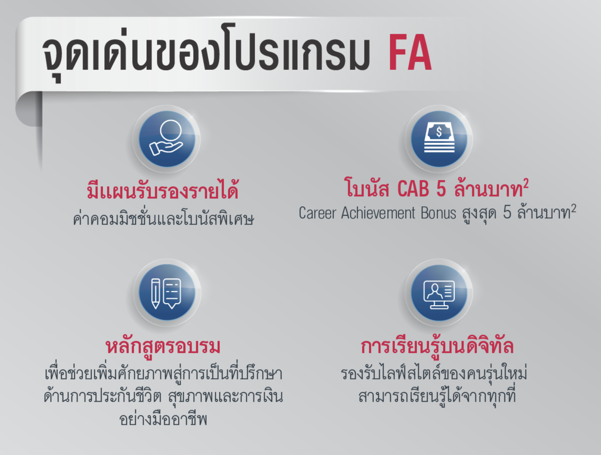 จุดเด่นของFA