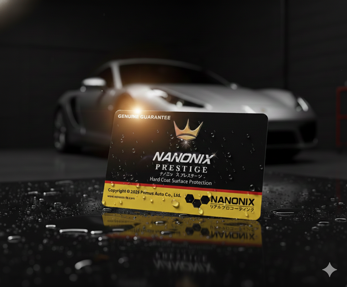 Nanonix Prestige น้ำยาเคลือบแก้ว บัตรรับประกัน