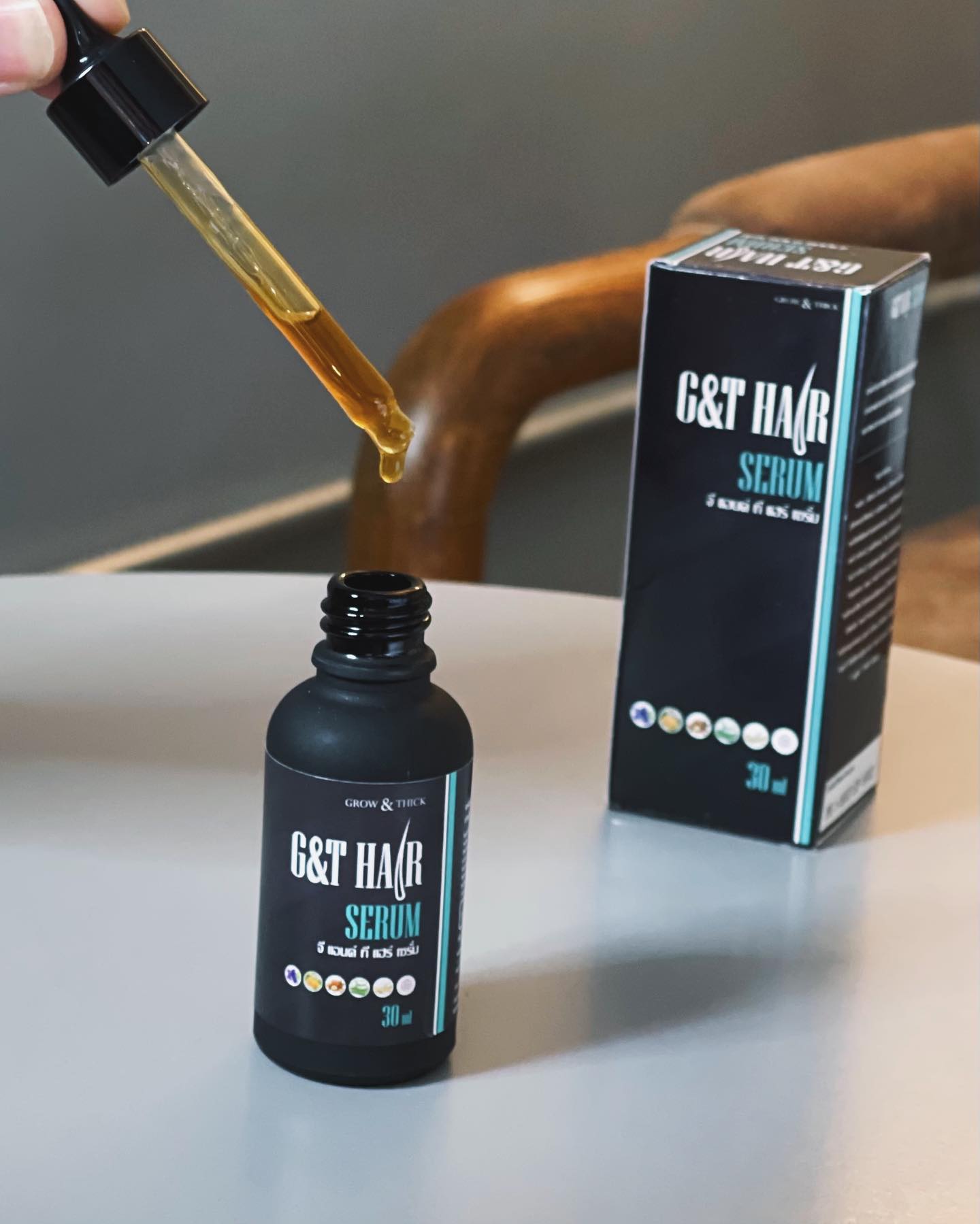 เซรั่มปลูกผม ปลูกหนวด G&T Hair Serum สูตรสำหรับผู้ชาย
