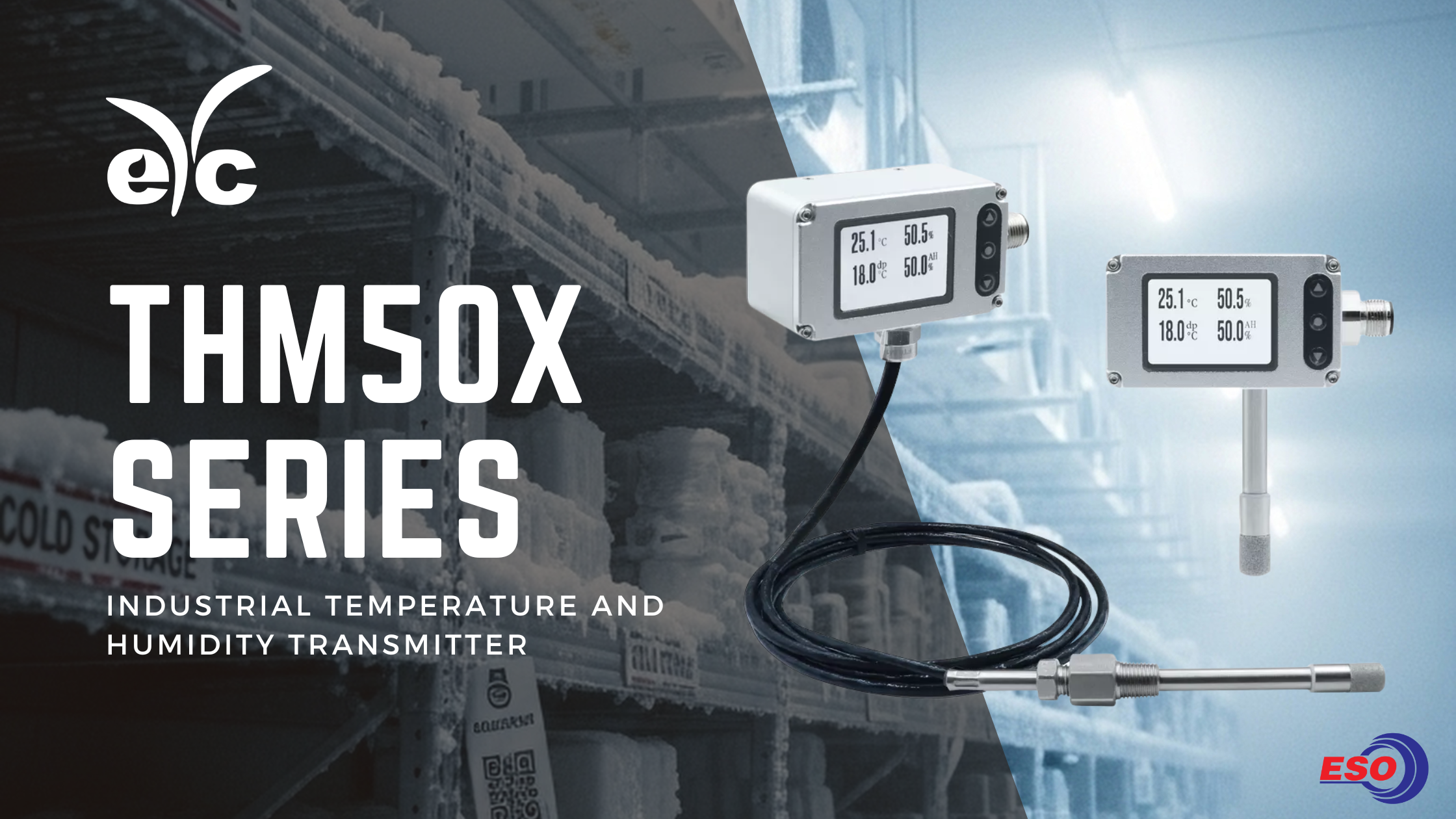THM50X temperature and humidity sensor banner
