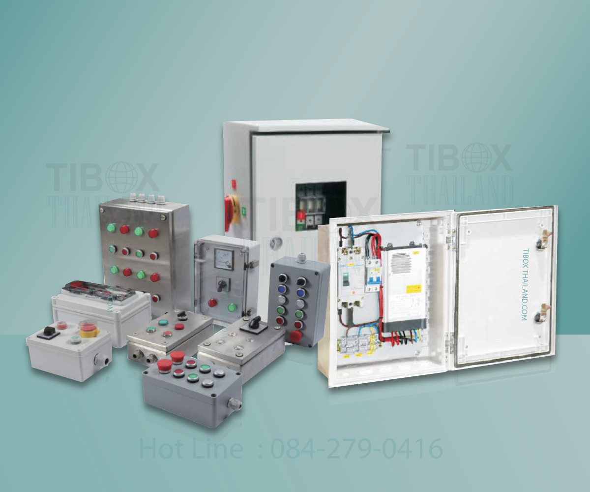 TIBOXกล่องกันน้ำ กล่องพักสายไฟ Tibox Enclosures, Tibox Terminal Block
