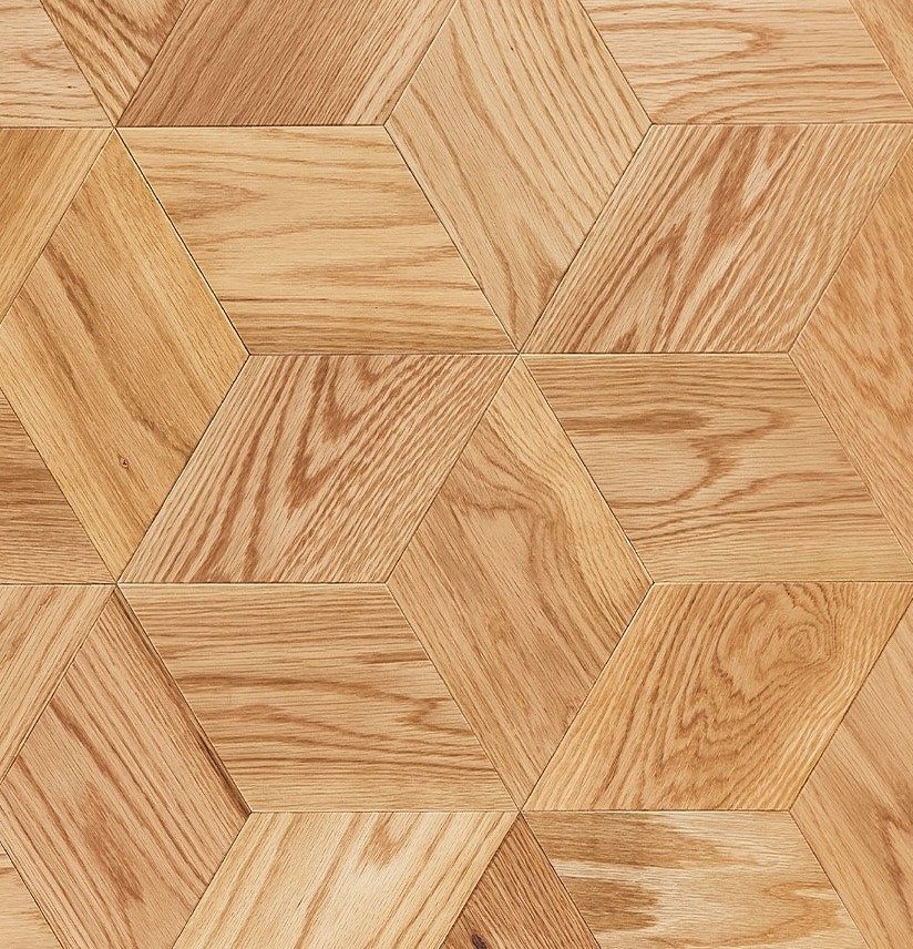 ไม้จัดลาย hexagon