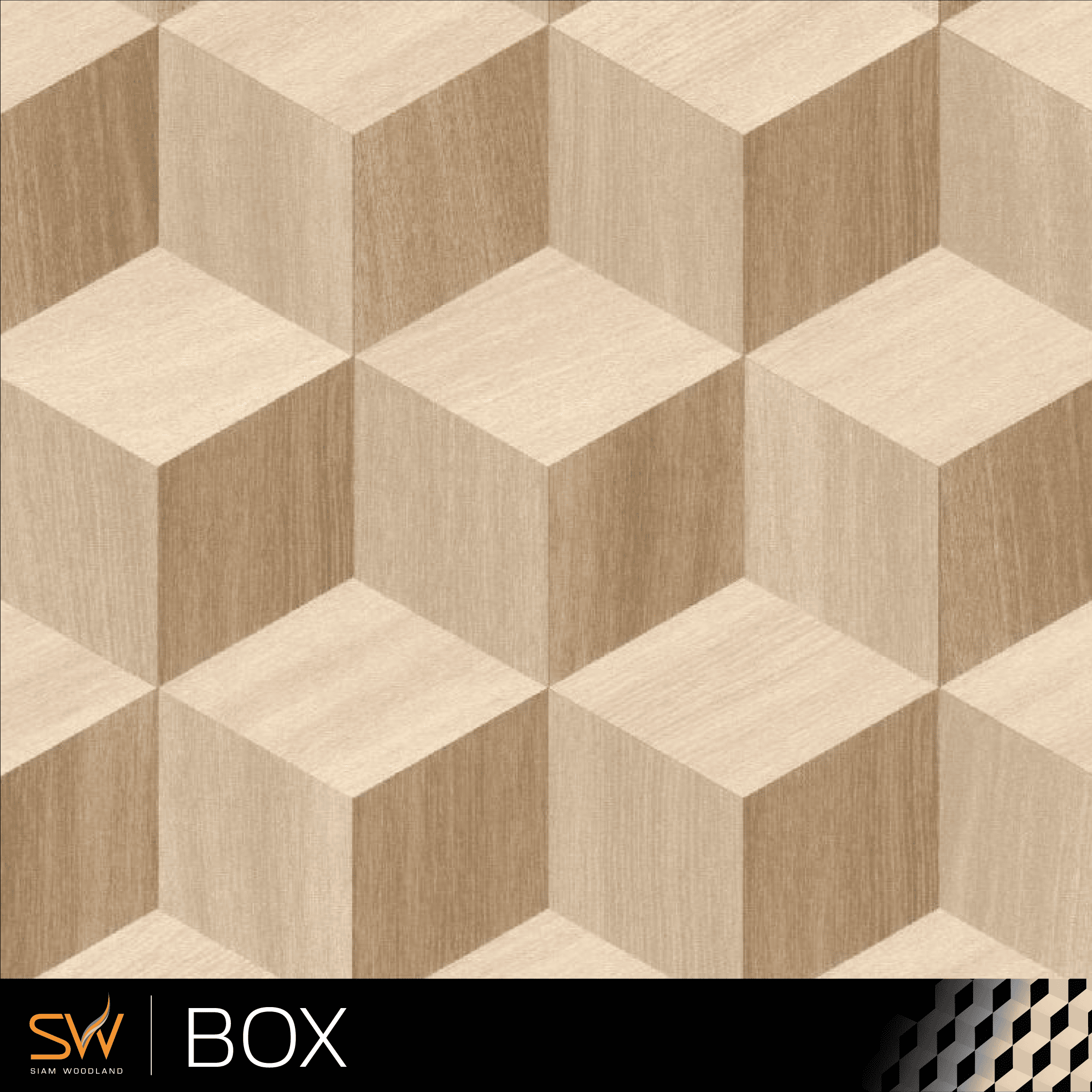 ไม้จัดลาย box