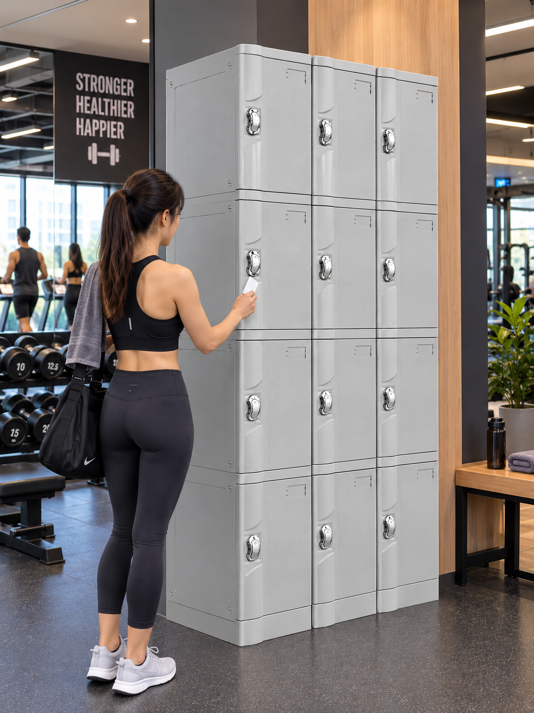 Ab Locker Smart ABS Plastic Locker เปิดด้วยระบบคีย์การ์ด