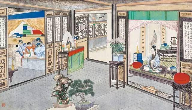 ภาพเขียน ความรักในหอแดง' หรือ 'ความฝันในหอแดง' หนึ่งในสี่วรรณกรรมคลาสสิกของจีน ภาพเขียน ความรักในหอแดง' หรือ 'ความฝันในหอแดง' หนึ่งในสี่วรรณกรรมคลาสสิกของจีน