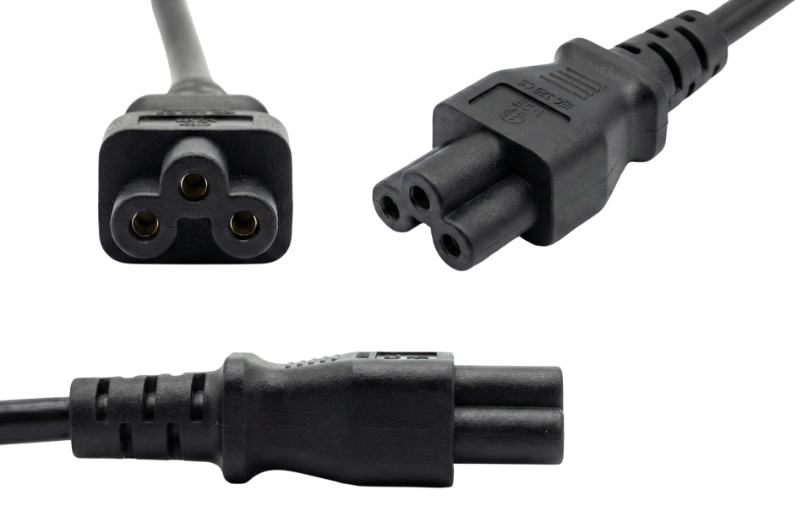 ภาพหัวปลั๊ก IEC 320 C5 ในหลายมุมมอง ภาพหัวปลั๊ก IEC 320 C5 ในหลายมุมมอง