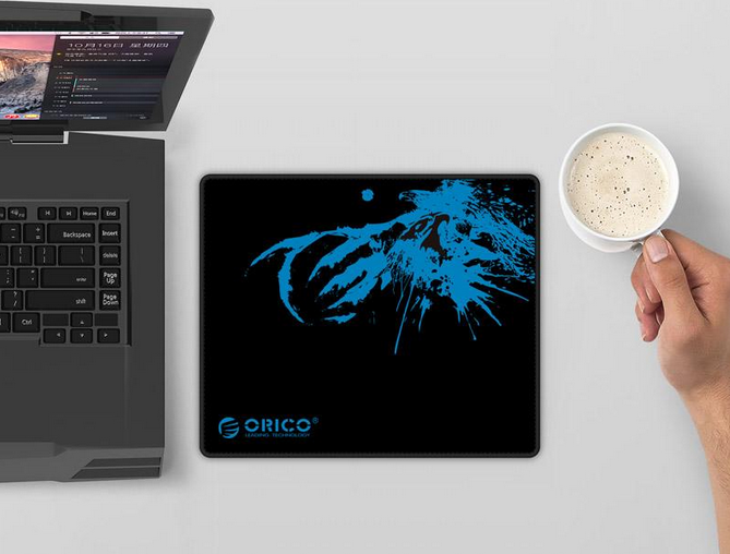 การใช้งาน แผ่นรองเม้าส์ผ้า (Mouse Pad) ORICO เย็บขอบสีดำ (25x30 cm.) หนา 4 มิล