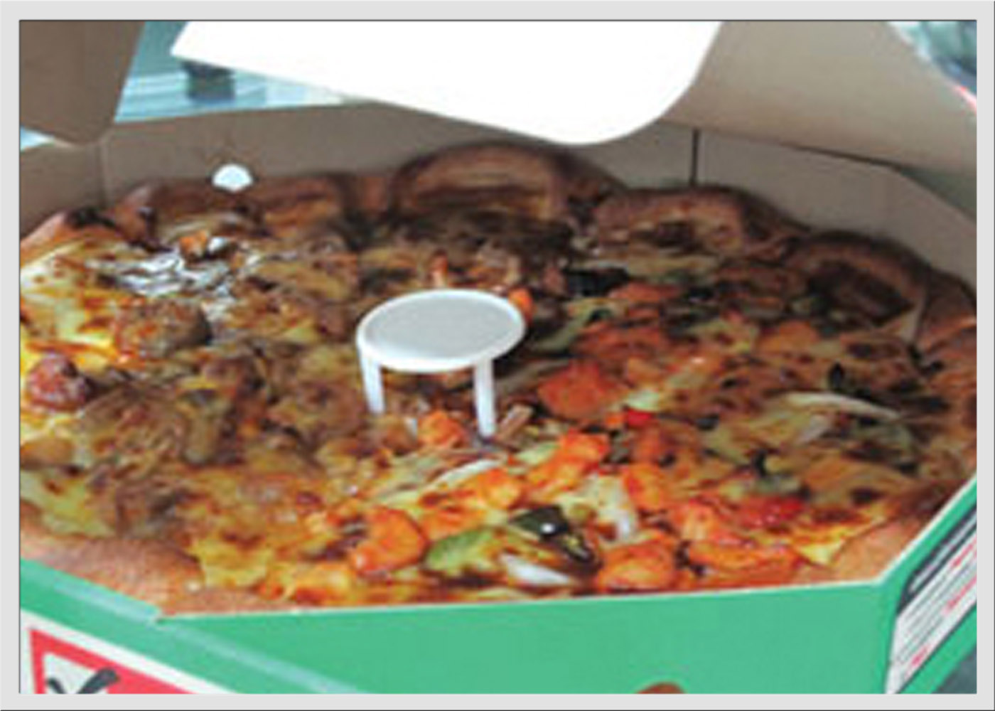 3 ขารองฝากล่องพิซซ่า ขารองกล่อง 3ขาค้ำกล่อง แท่งดันกล่องพิซซ่า