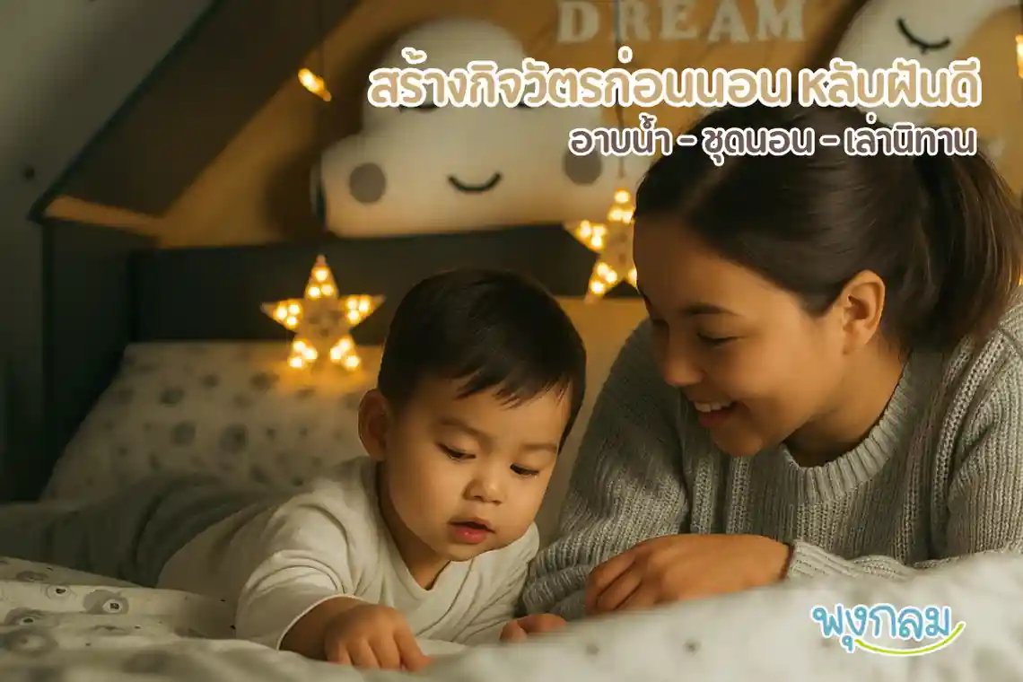 วิธีช่วยให้ลูกนอนหลับสบายขึ้น 2