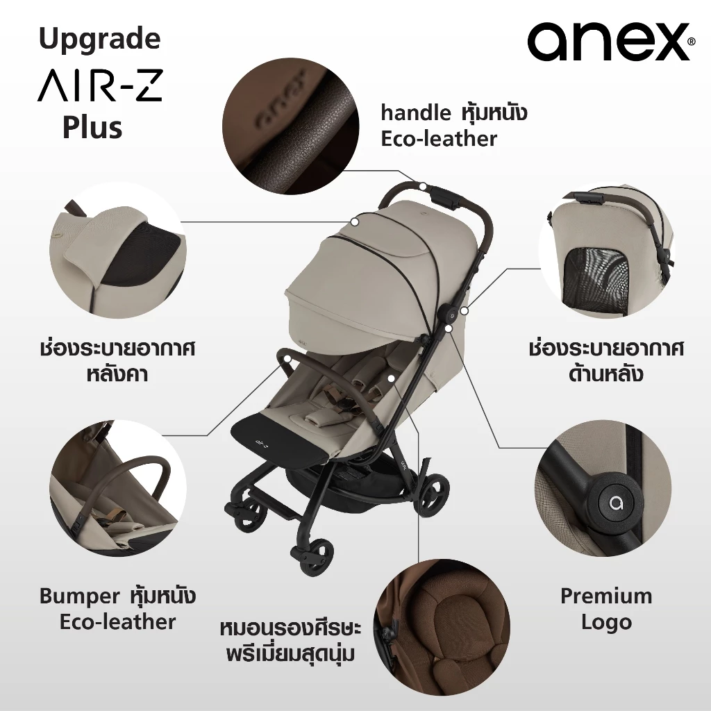 ANEX รถเข็นเด็ก Air-Z Plus