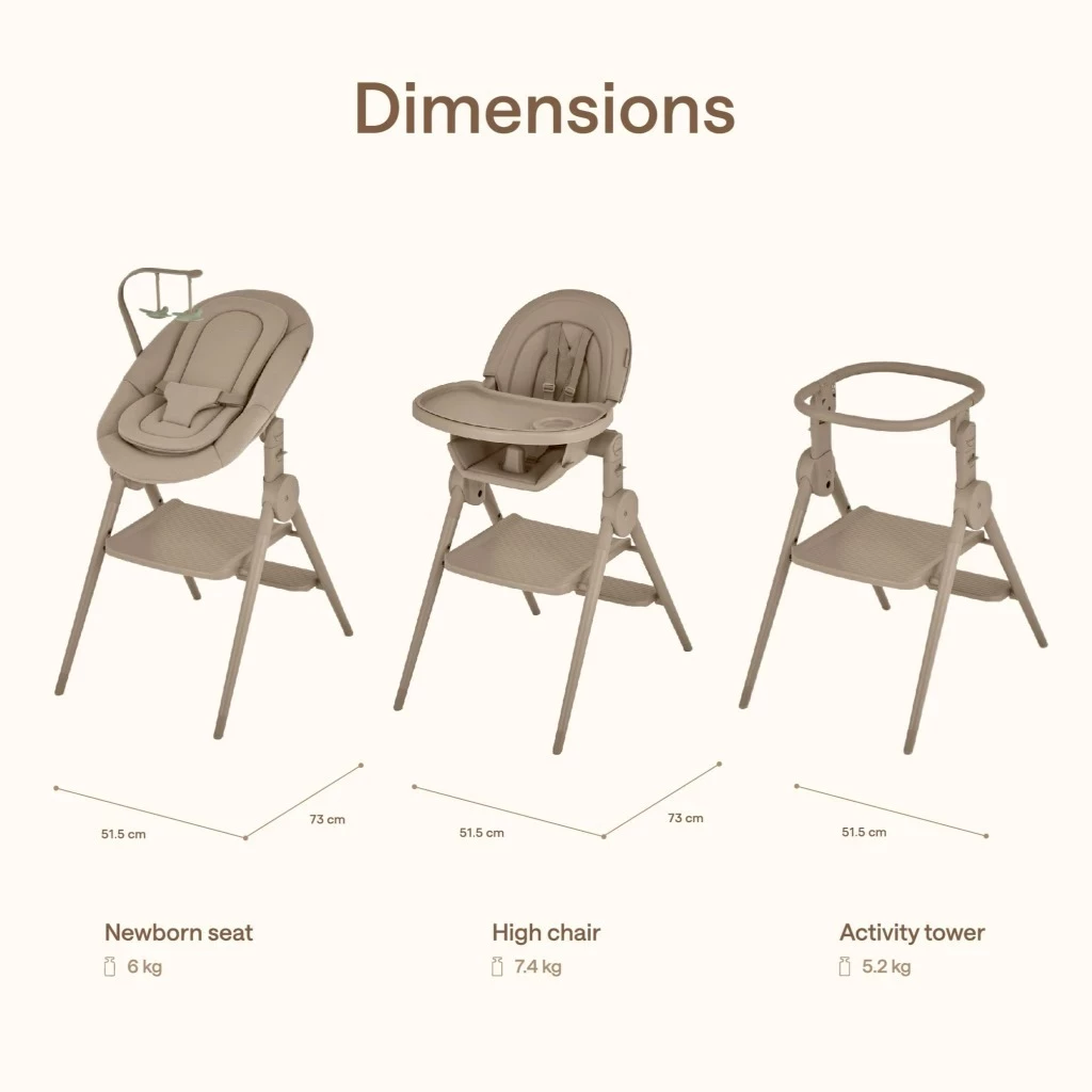 Anex เก้าอี้ทานข้าว ปรับได้ 3 รูปแบบ Ozy High Chair 3 in 1