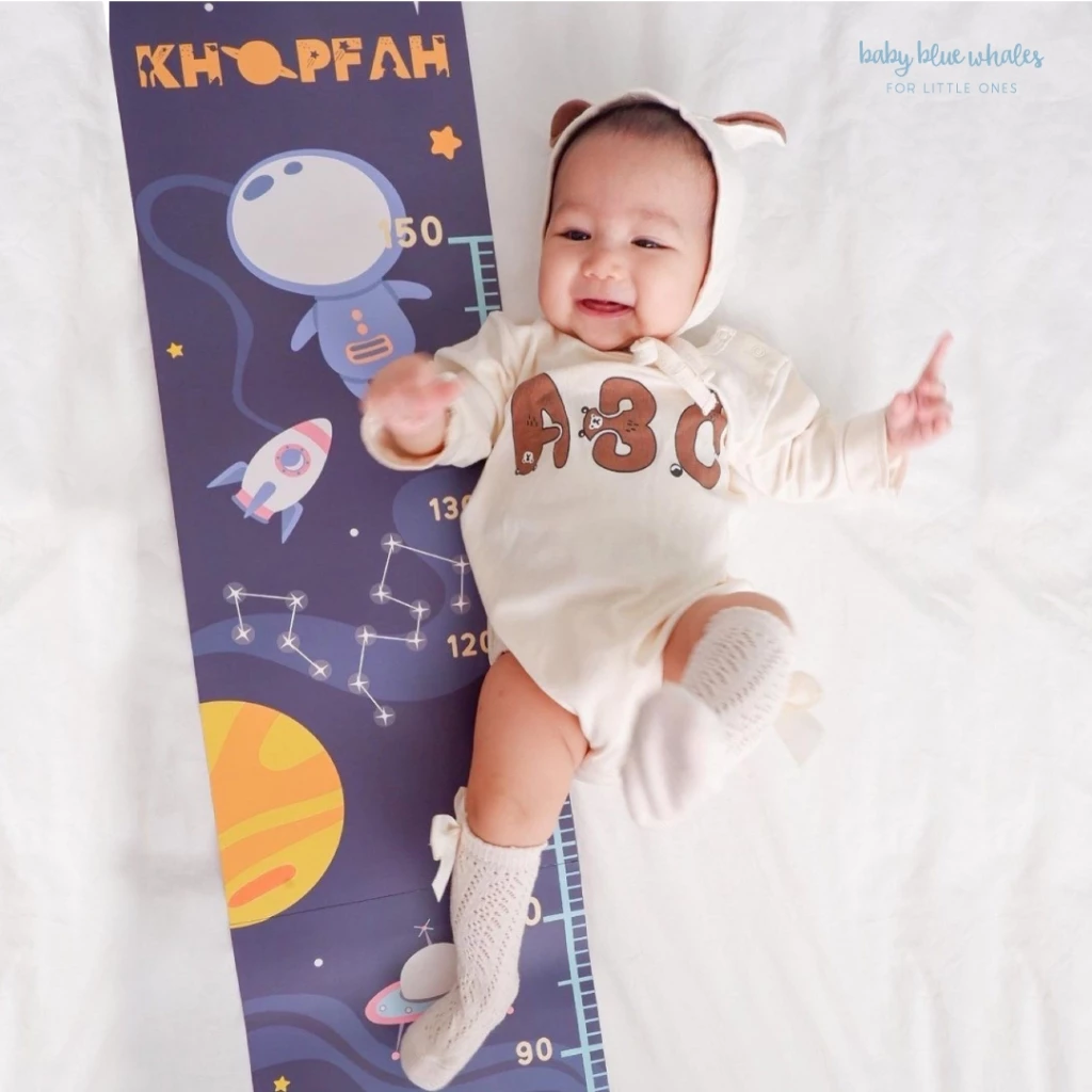 Baby Blue Whales ที่วัดส่วนสูง ใส่ชื่อได้ Personalized Height Chart (2)