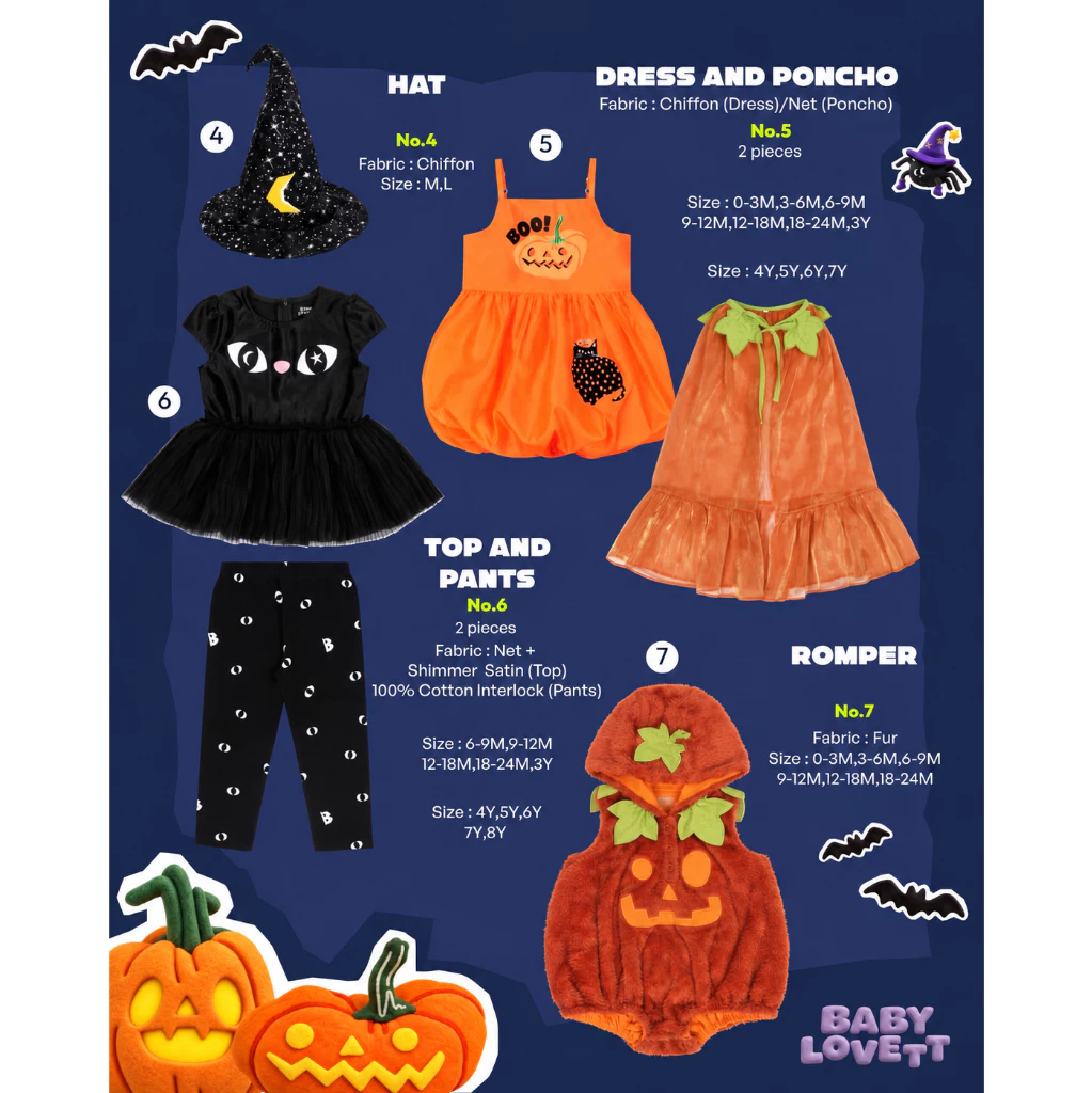 Babylovett 06 Boo Halloween - Top and Pants ชุดเสื้อและกางเกง (1) Babylovett 06 Boo Halloween - Top and Pants ชุดเสื้อและกางเกง (1)