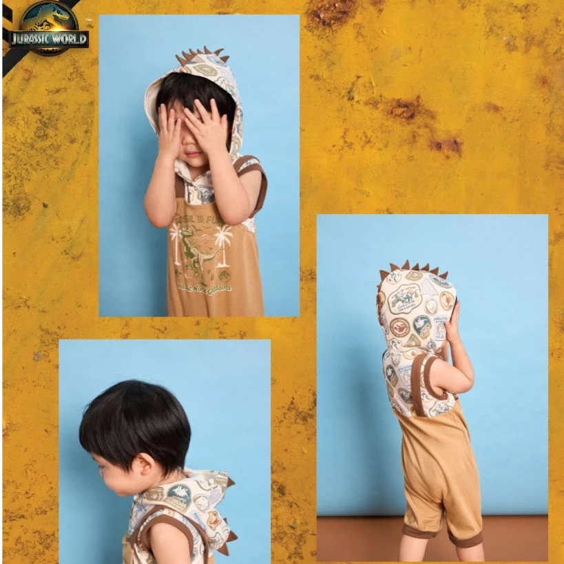 Babylovett ชุดรอมเปอร์ฮู้ด ลาย Jurassic World