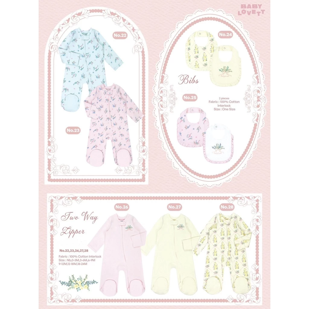 Babylovett Villa Fontaine Collection ผ้ากันเปื้อน Bibs